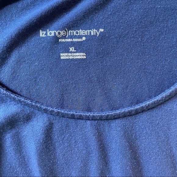 Royal blue, cool and comfy Maternity Dress - Picture 3 of 5